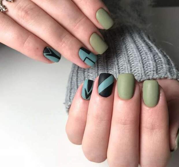 Матовые короткие ногти: 53 шикарные идеи