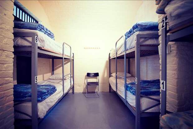 Общий номер в хостеле-тюрьме HI-Ottawa Jail в Оттаве