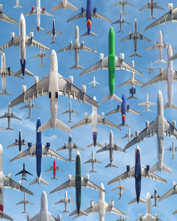 2.  Лос-Анджелес (LAX) аэропорты мира, самолеты, фотограф Майк Келли, фотографии самолетов