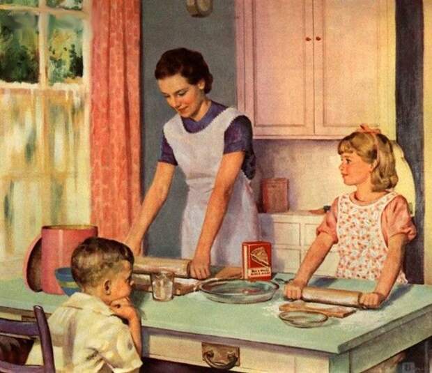 Вести домашнее хозяйство девочек в СССР учили с раннего возраста. 