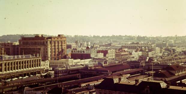Perth looking across the Perth train station c. 1955.jpg