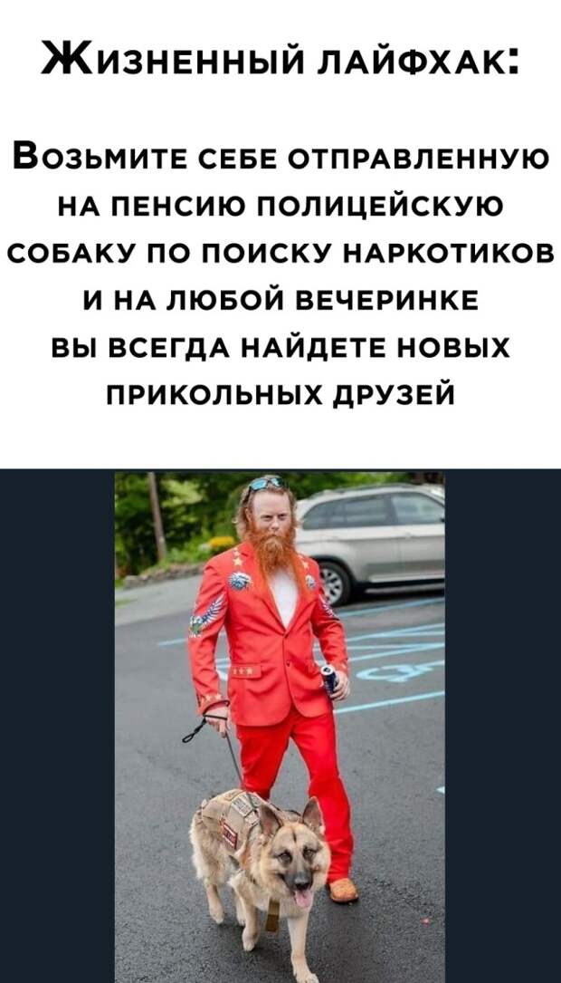 Жизненный лайфхак про служебную собаку