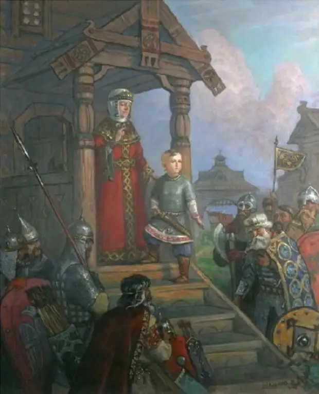 Ольга со своим сыном 