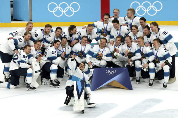Финляндия выиграла выиграла бронзовые медали Олимпиады в мужском хоккее