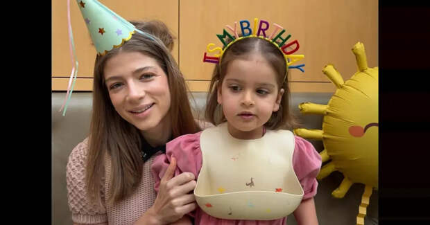 Саша Новикова и Федук отпраздновали четырёхлетие дочери