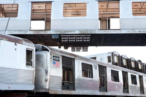 Как умирают вагоны нью-йоркского метро