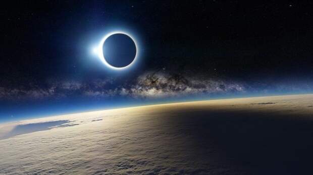 Если вас когда-нибудь будут убеждать в том, что именно так выглядит из космоса солнечное затмение — не верьте, это фейк интересное, интересные фото, космос, фото
