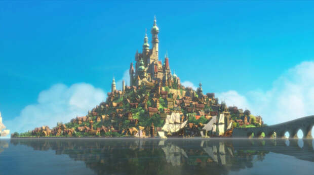 Мультфильм «Rapunzel», замок