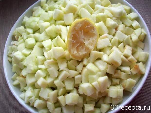 яблоки с лимонным соком