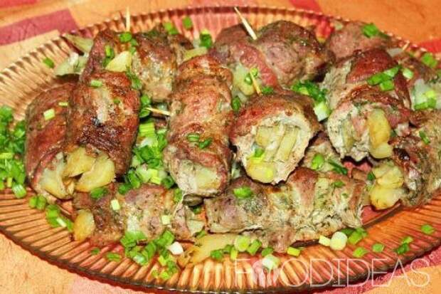 Рулетики из свинины