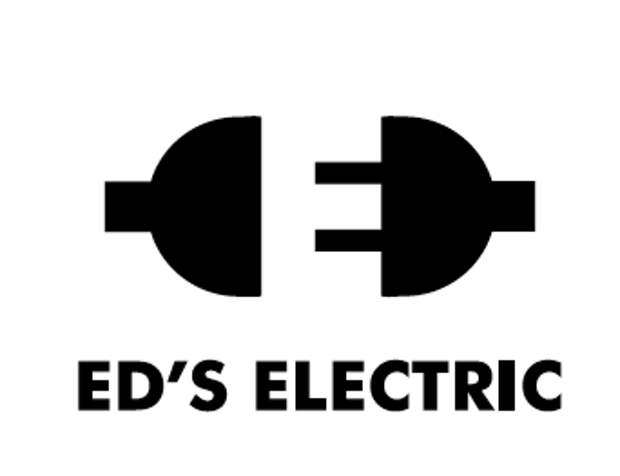 Логотип Ed's Electric. Пример негативного пространства в логотипах.