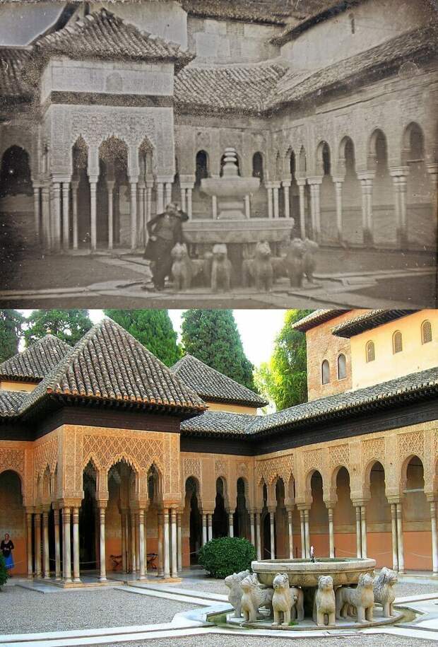 Суд львов, Гранада, Испания, 1840 - 2021 Суд львов, Гранада, Испания, 1840 - 2021