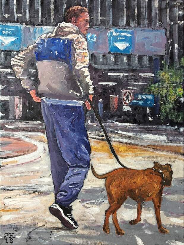 Man With Dog two