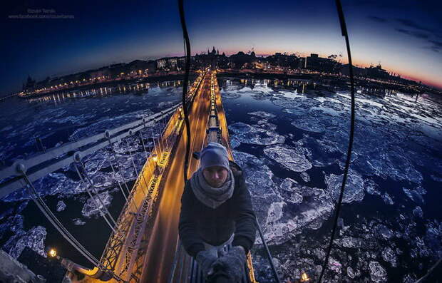 Замерзший Дунай в фотографиях Tamás Rizsavi