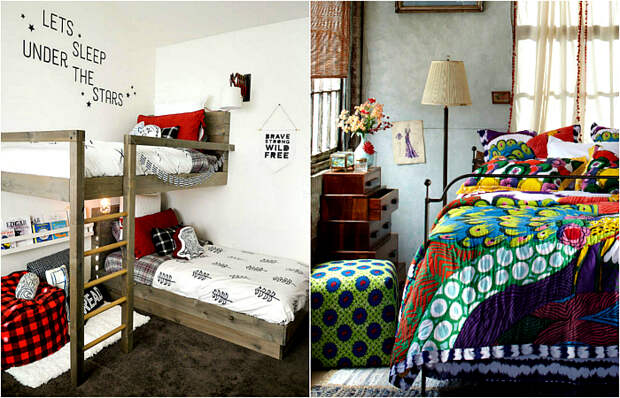 Чудесные примеры обустройства маленьких спален.