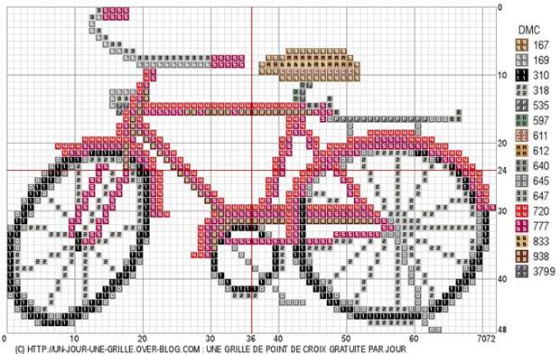 Вышиваем велосипед. Идеи со схемами (1) (700x442, 243Kb)