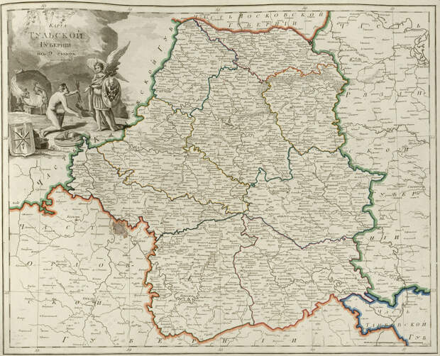 24. Карта Тульской губернии