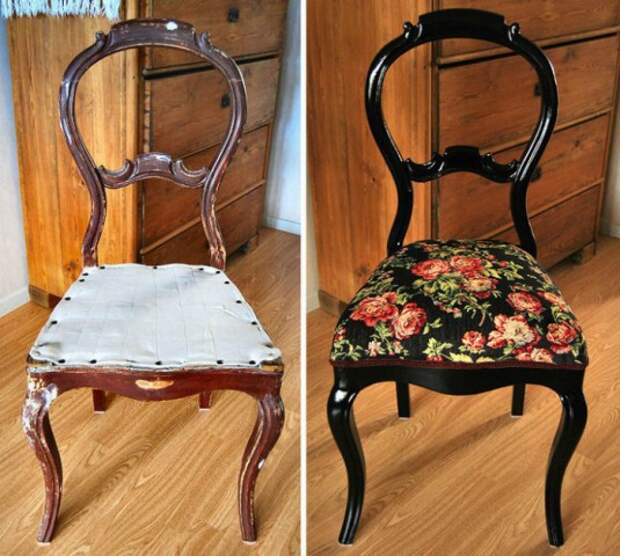 Интересные переделки старой мебели: до и после 5