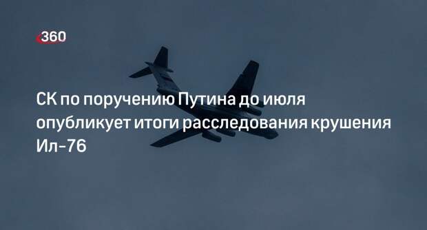Путин поручил СК до июля опубликовать итоги расследования крушения Ил-76