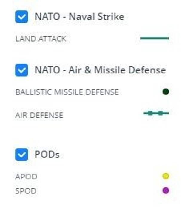 Карта агрессии НАТО