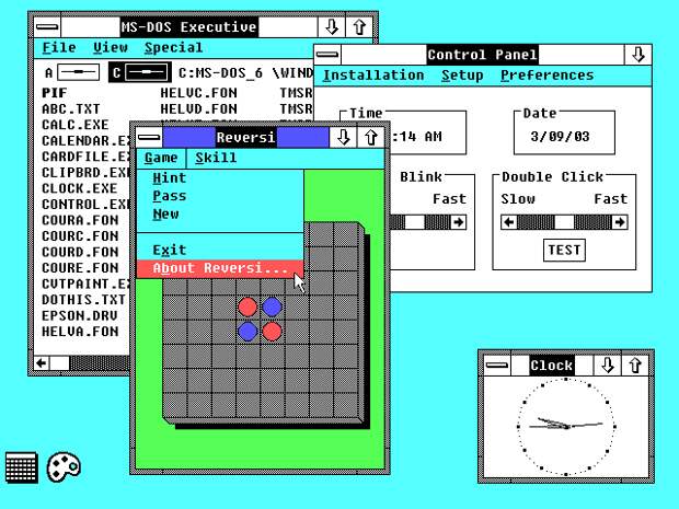История графических интерфейсов ОС Windows-3