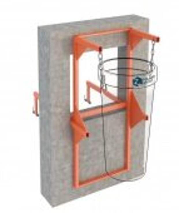 Стеновой (оконный) кронштейн – крепится в оконный проём или к парапету