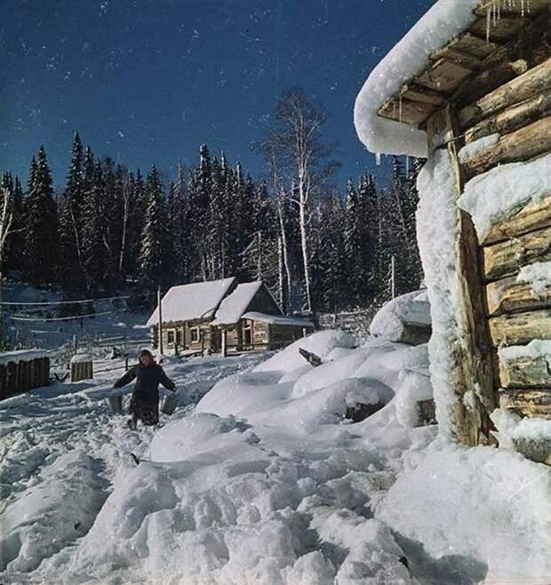 Зима в архивных снимках Советского Союза