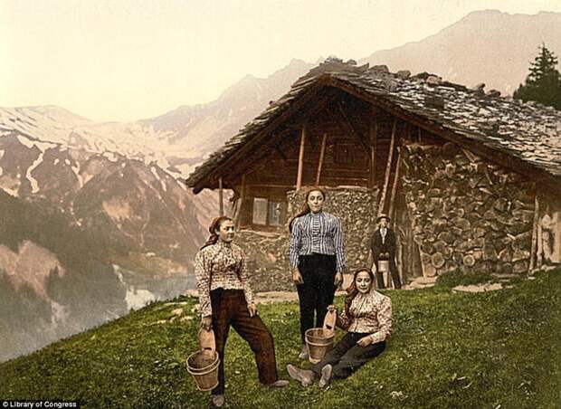 Швейцарские Альпы на фотохромах