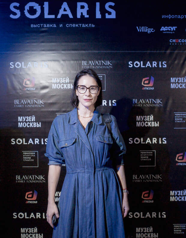 Константин Хабенский, Ольга Сутулова и Юлия Хлынина на премьере проекта Solaris