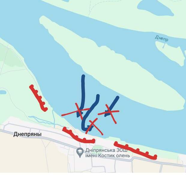 Украинский десант пытался высадиться на нашем берегу Днепра и был уничтожен