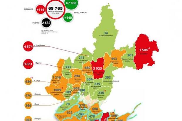 49 человек за сутки заразились коронавирусом в Иркутске