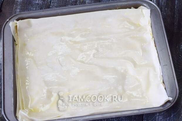 Выложить листы фило