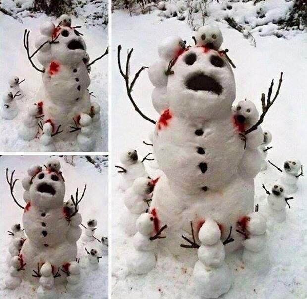 Снежные яжемамы и их нелегкая жизнь Instagram Photos, facebook, snowman, новый год, смешно, снеговик, юмор