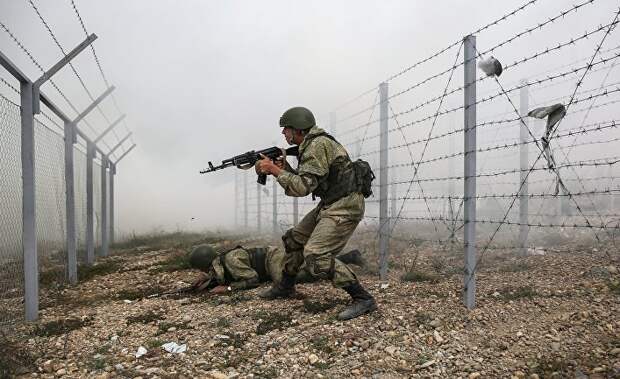 Военные учения в Новороссийске