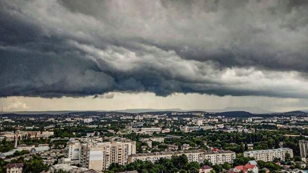 Где в Крыму в понедельник пройдут грозовые дожди