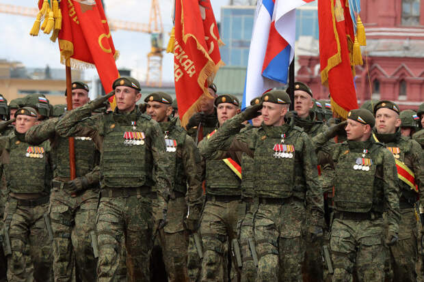 Участники СВО на Параде Победы в 2024 году. Фото: marine.org.ru