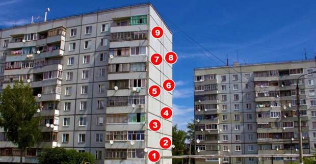 На каких этажах жилого дома ученые не рекомендуют жить
