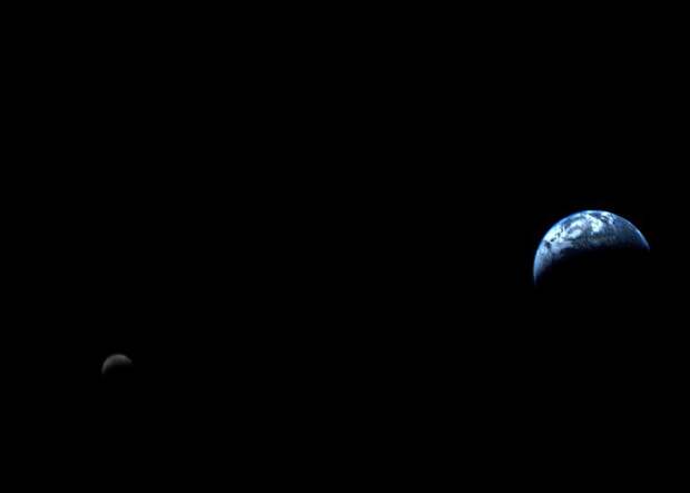 Большинство изображений не точно отображают расстояние между Землей и Луной.  земля, космос, красота