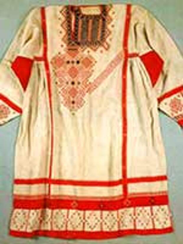 Мужская праздничная рубаха старообрядцев. Семипалатинская губ. 19 в.