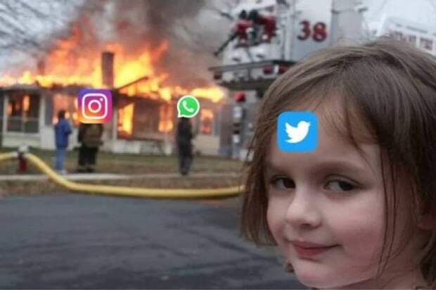 Глобальный сбой Facebook, Instagram и WhatsApp: шутки и мемы