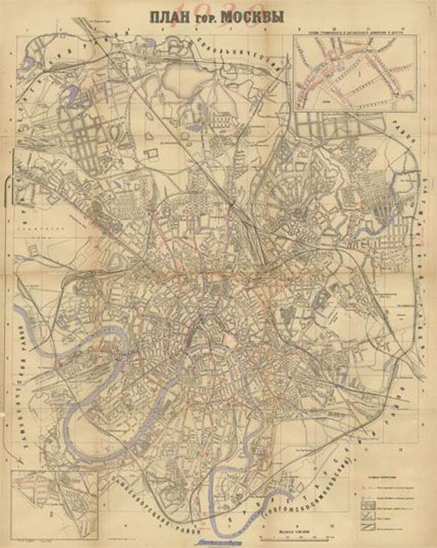 Карта москвы 1952 год