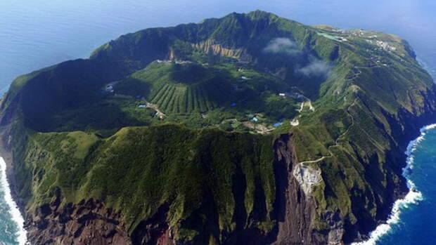 Aogashima Japanese Town Inside an Active Volcano