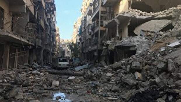 В освобожденных районах восточного Алеппо. Декабрь 2016