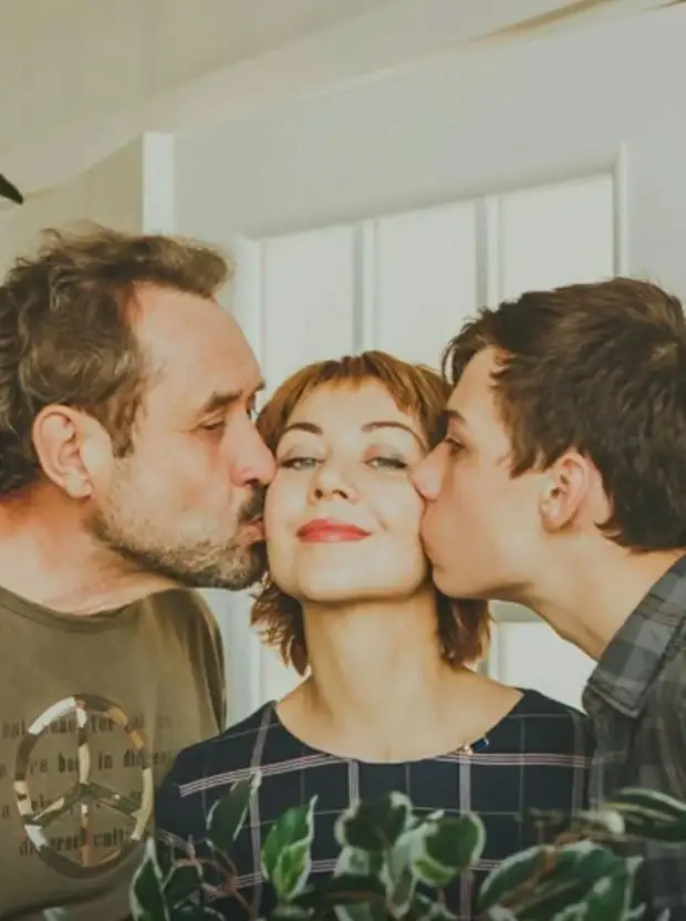 Ирина Усольцева с мужем и старшим сыном