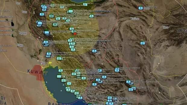 В ожидании F-22А Raptor: опубликована карта позиций ПВО Ирана