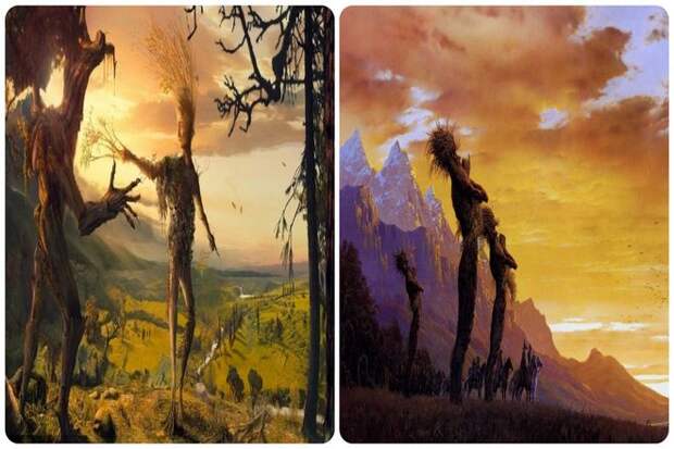 Другой рассказ, распространяемый христианскими миссионерами, предлагает иное происхождение баобаба. История разворачивается в стиле Толкиена из 