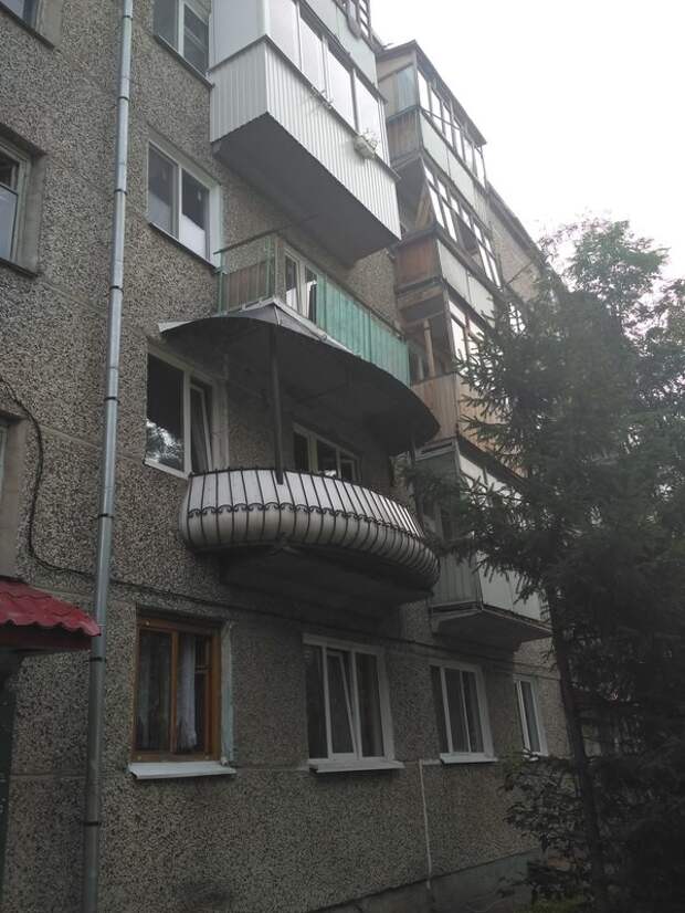 Когда хочешь балкон поширше, как у барина балкон, дизайн, креатив