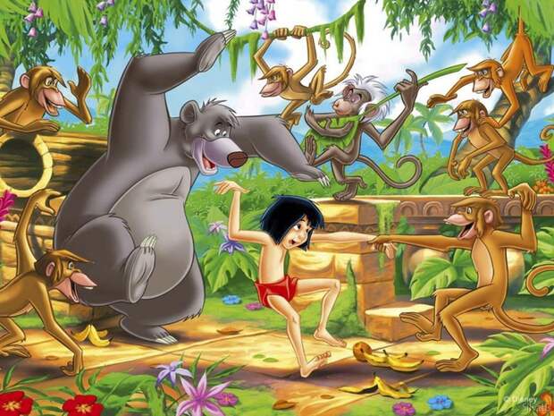 Маугли с обезьянами США