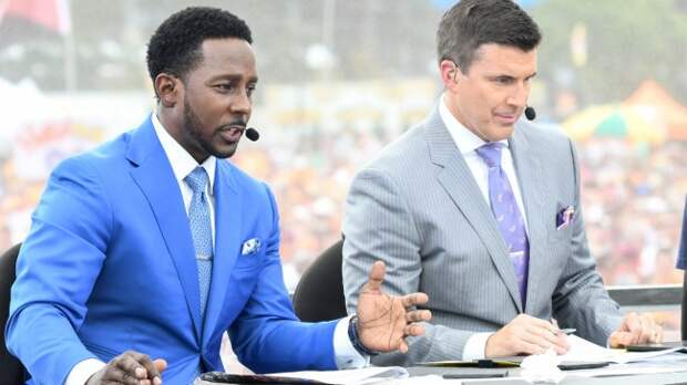 Desmond Howard on the set of ESPN College GameDay.