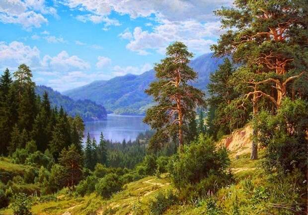 Русский пейзаж от Сергея Басова.